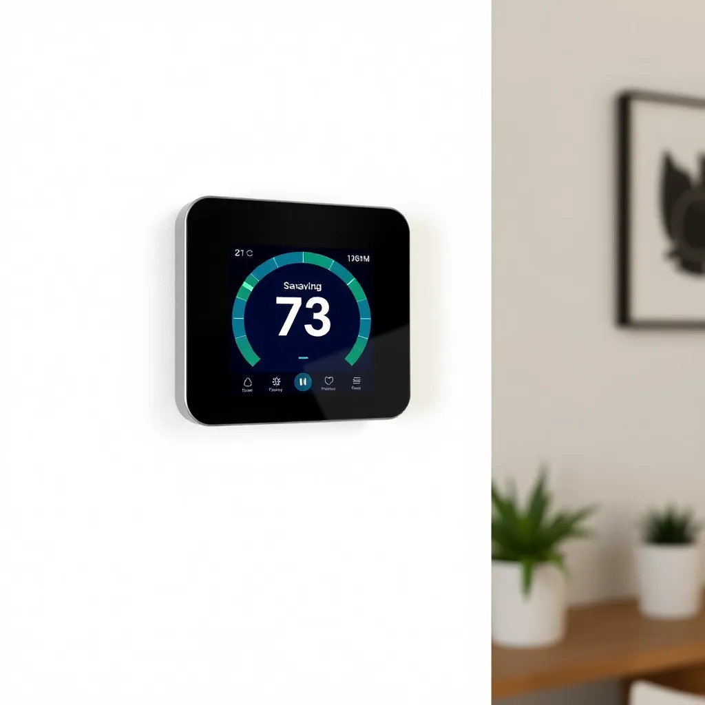 Moderne slimme thermostaat geïnstalleerd in Nederlandse woning