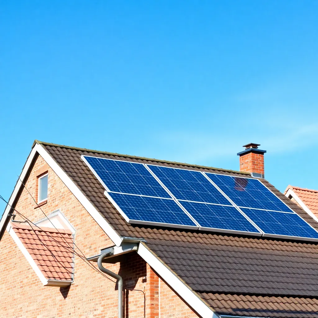 Zonnepanelen geïnstalleerd op een typisch Nederlands dak